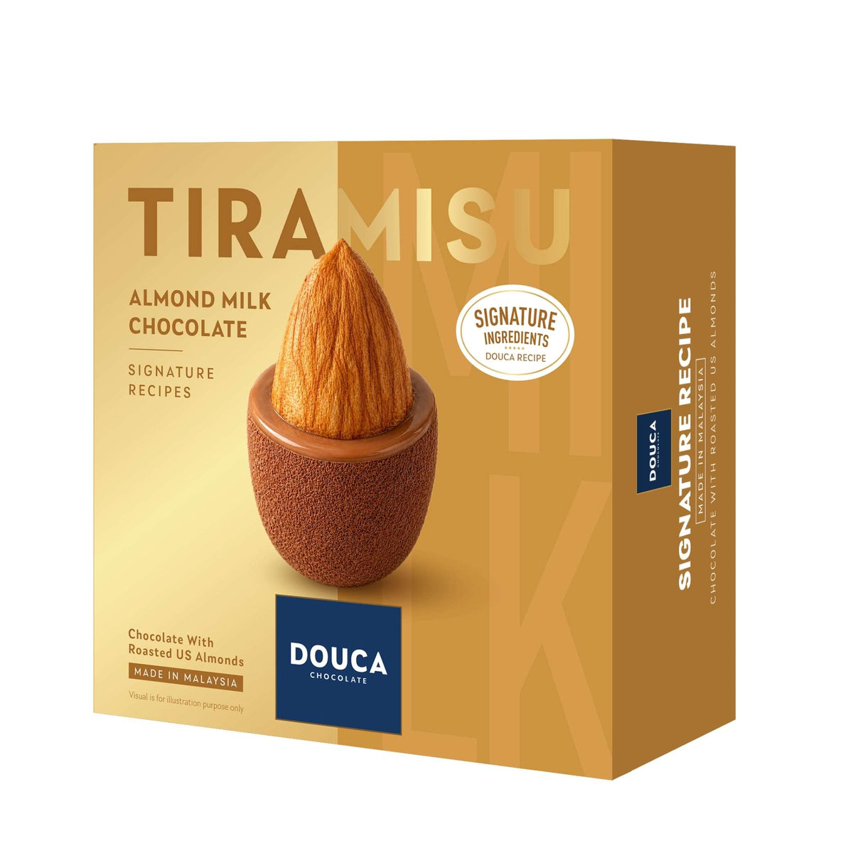 Sô-cô-la sữa hạnh nhân tiramisu cheese Douca 65g